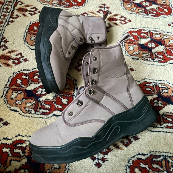 Vintage? Field/Military Style Boots - Picture 1 of 5